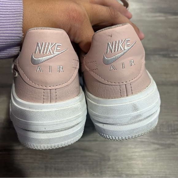 Nike Air Force A1 PLT.AF.ORM Blush Pink Platform Sneakers - Picture 6 of 9